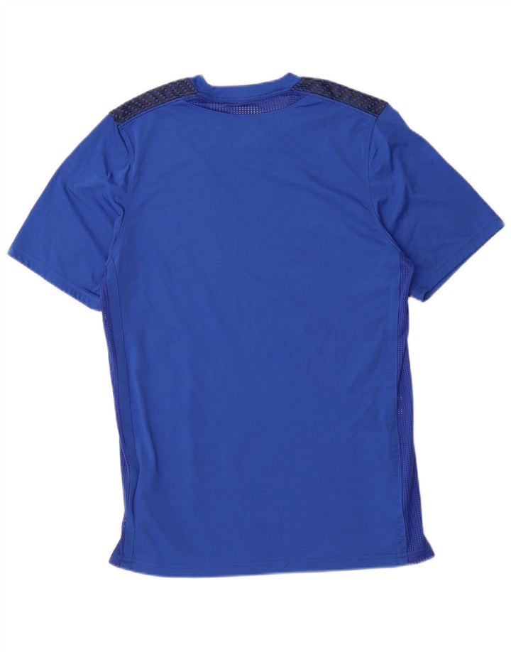 Nike Homme Dri Fit Graphic T-Shirt Haut Bleu Moyen Polyester