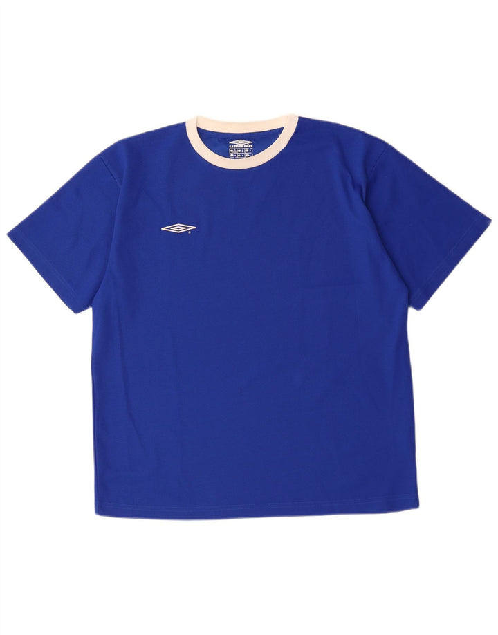 Umbro T-Shirt Homme Bleu Moyen Polyester