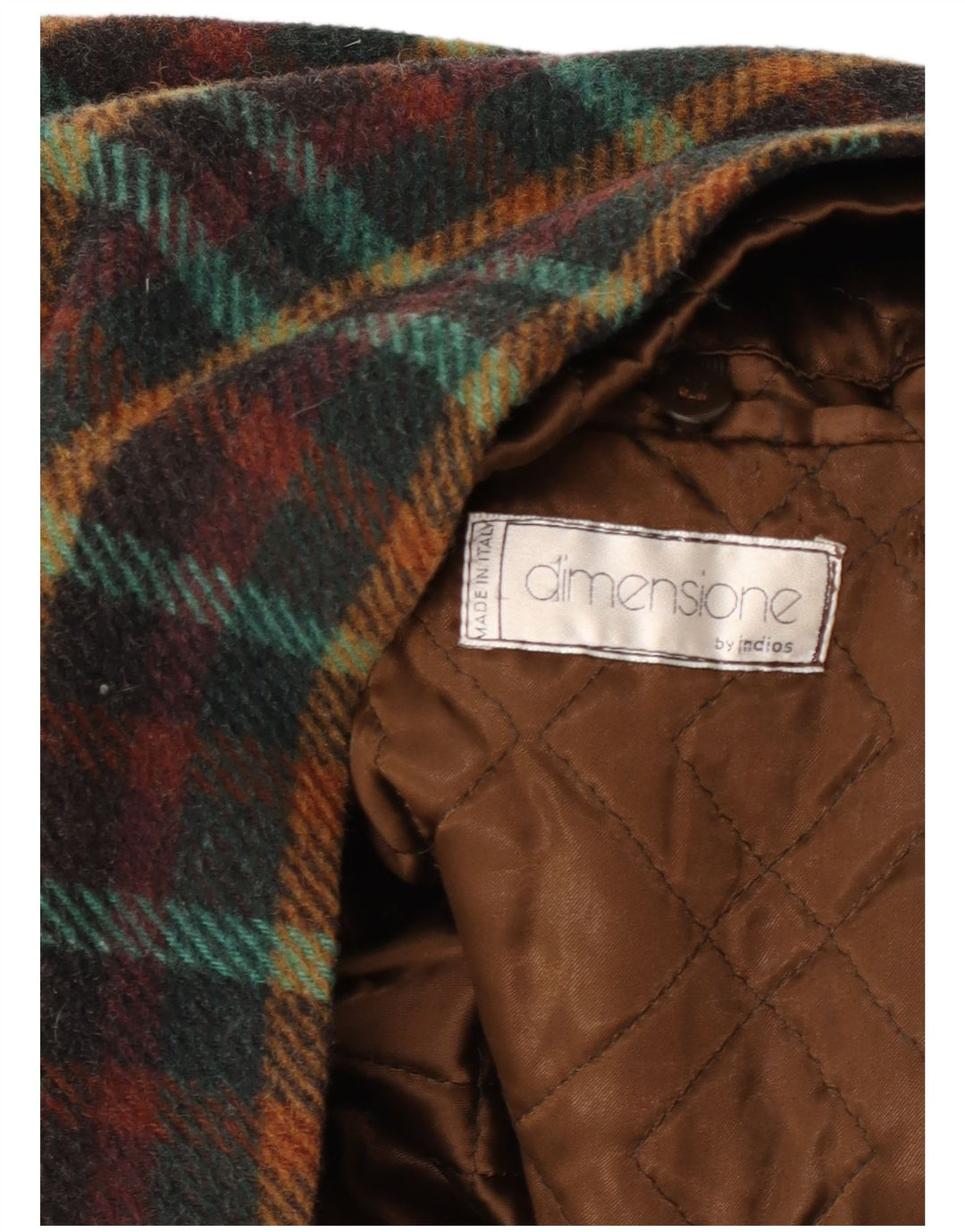 INDIOS Manteau Homme UK 40 Grand Carreau Multicolore