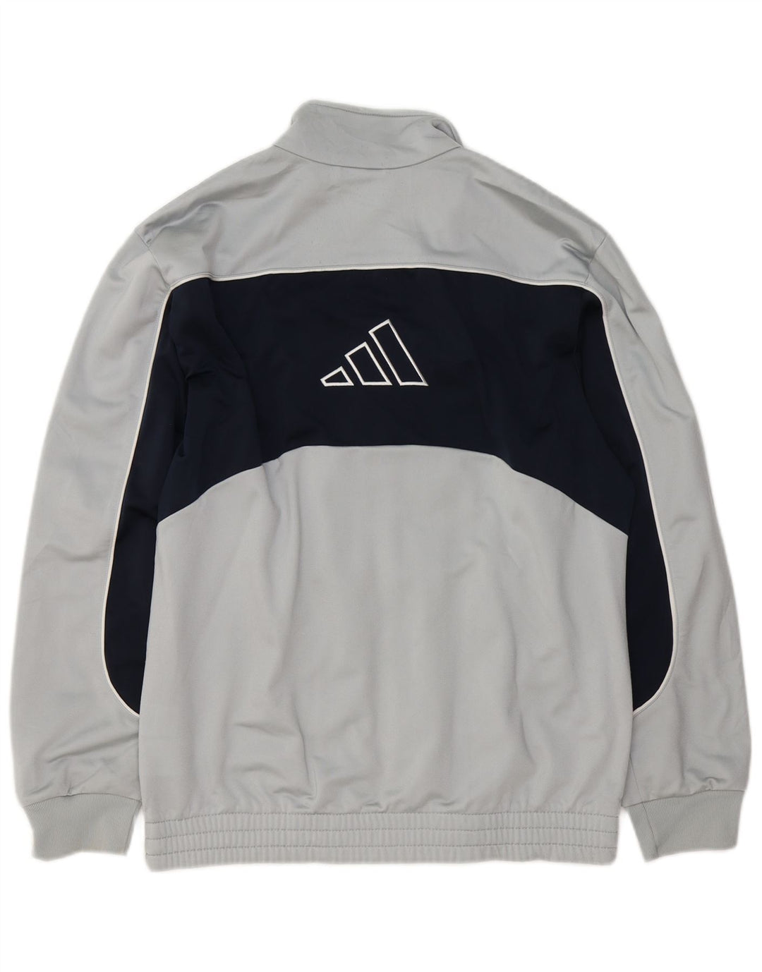 Adidas Veste de survêtement pour homme UK 36/38 Petit Gris Colorblock Polyester