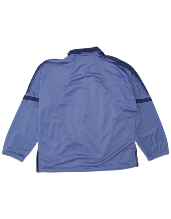 Diadora Veste de survêtement surdimensionnée pour femme UK 12 Bleu moyen Colourblock