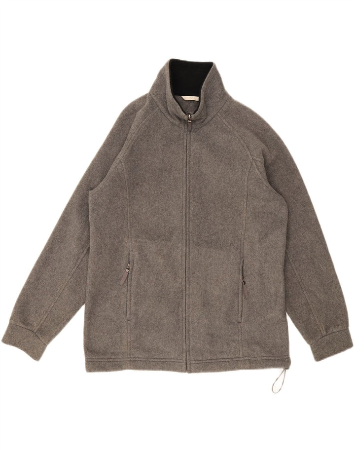 Marks & Spencer Veste polaire surdimensionnée pour femme UK 10 Small Gris Polyester