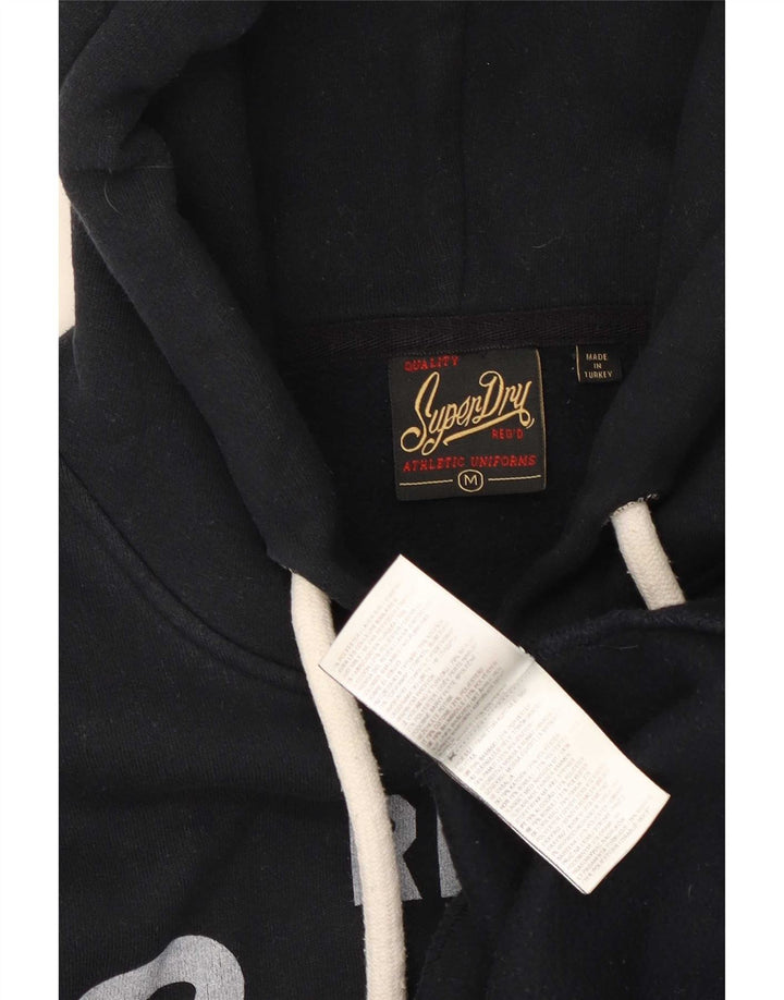 Superdry Pull à Capuche Graphique Homme Noir Moyen Coton
