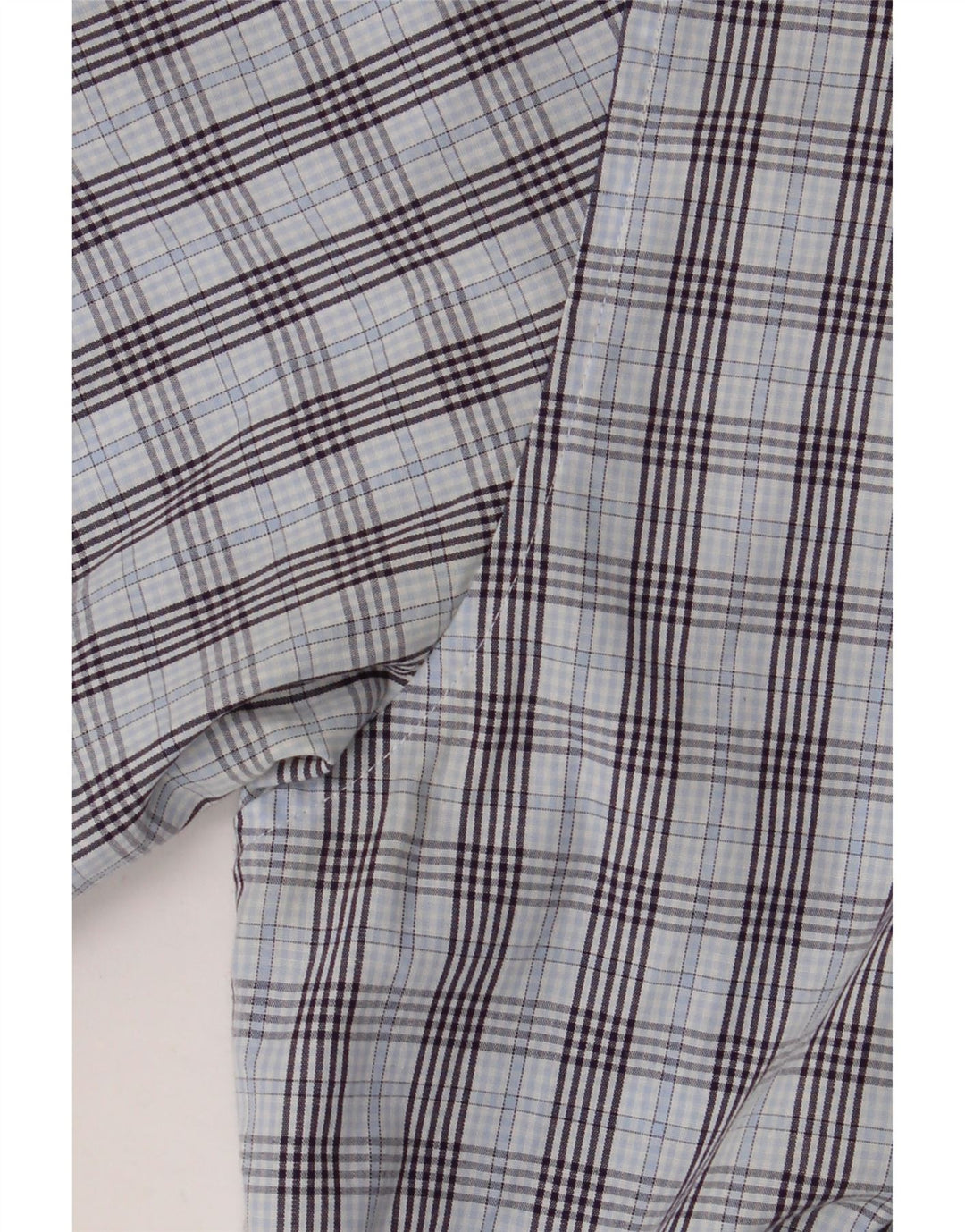 BEN SHERMAN Chemise à manches courtes pour homme à carreaux bleus