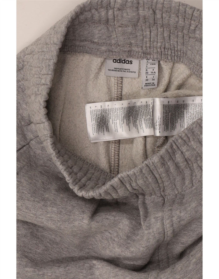 ADIDAS Pantalon de survêtement pour femme Joggers UK 4 XS Gris Moucheté Coton