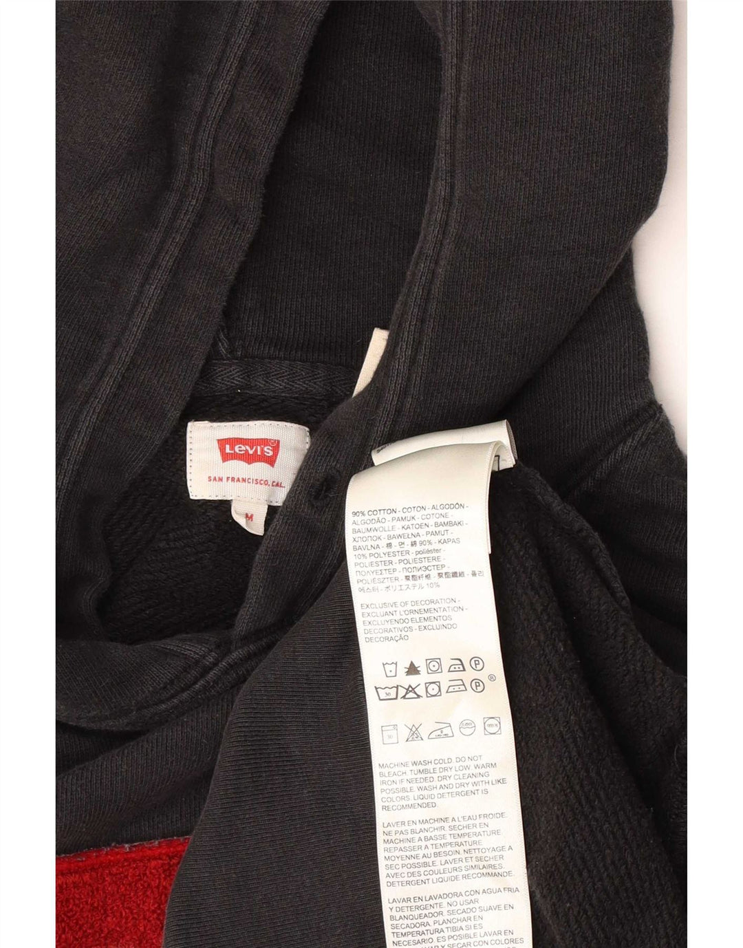 Levi's Pull à Capuche Graphic Homme Noir Moyen Coton