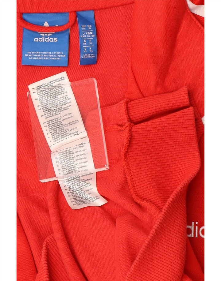 ADIDAS Veste de Survêtement Homme XL Rouge Coton