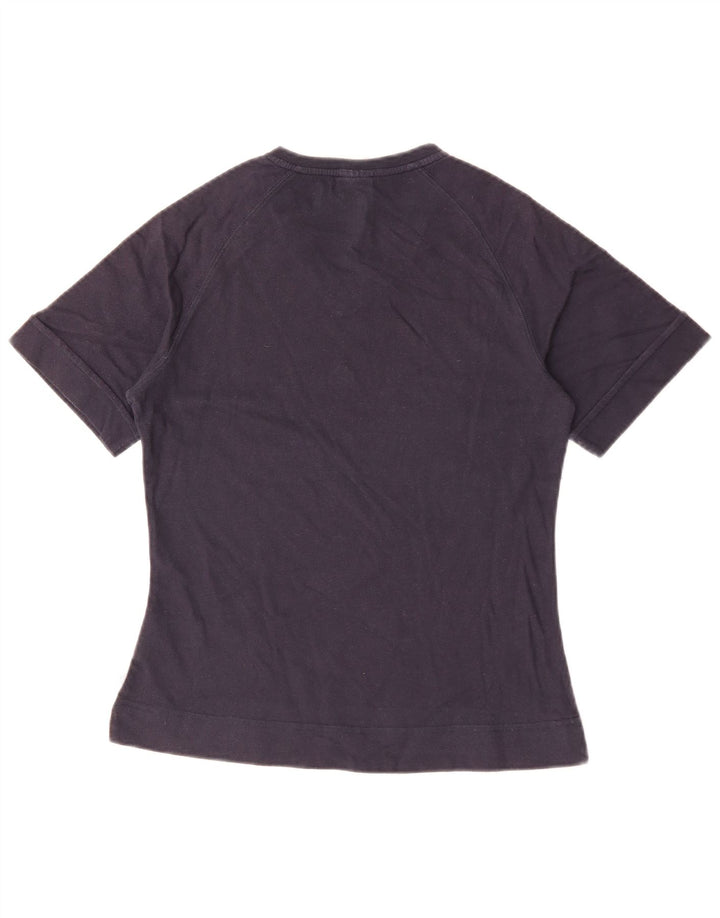 Adidas T-Shirt Femme Top UK 12 Coton Bleu Marine Moyen