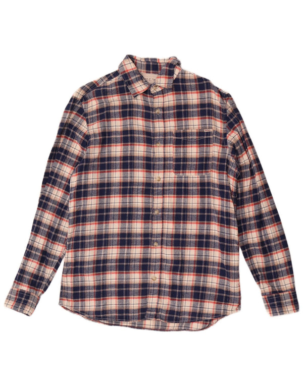 Jack & Jones Chemise Flanelle Homme Bleu Marine Moyen Carreaux Coton