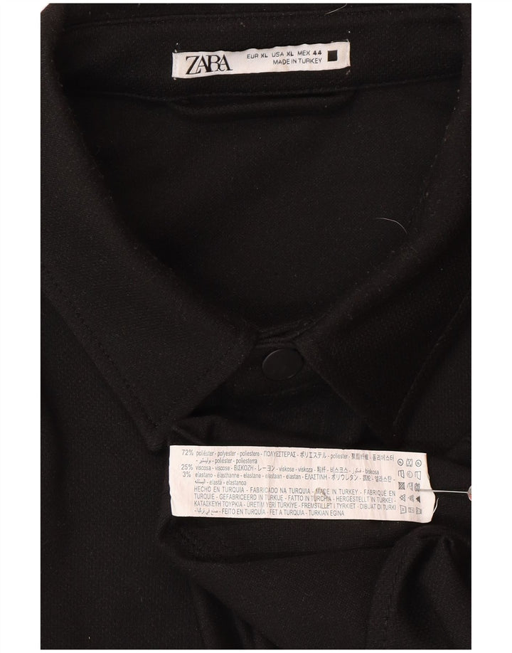 Zara Homme Surchemise Chemise XL Noir Polyester
