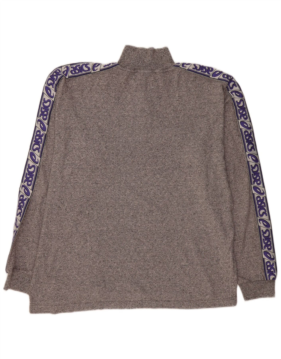 ASICS Haut graphique à col zippé pour hommes à manches longues 2XL Gris