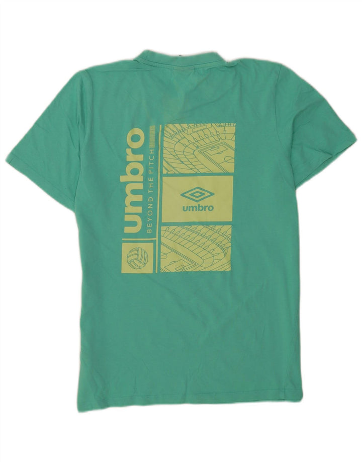 Umbro T-Shirt Graphique Homme Vert Moyen Coton