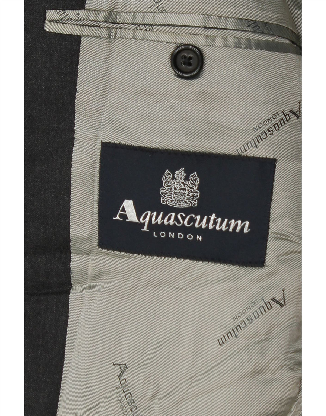 Aquascutum Veste Blazer 2 Boutons Homme UK 36 Petite Laine Grise