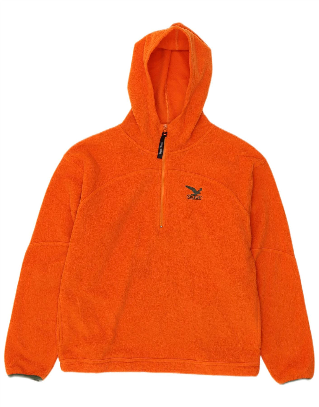 SALEWA Pull polaire à capuche et col zippé pour garçon 12-13 ans XL Orange Polyester