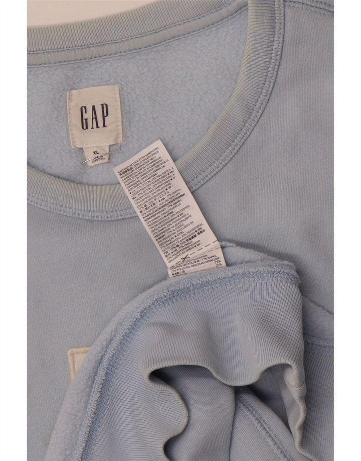 Gap Sweat-Shirt Graphique Homme XL Bleu Coton