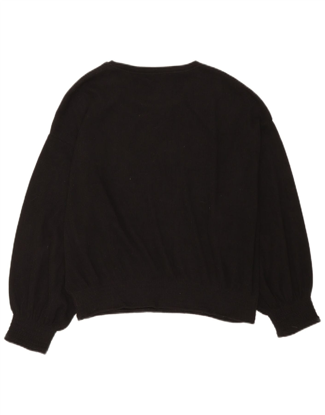 Zara Pull col bateau pour femme UK 16 Large Noir Polyester