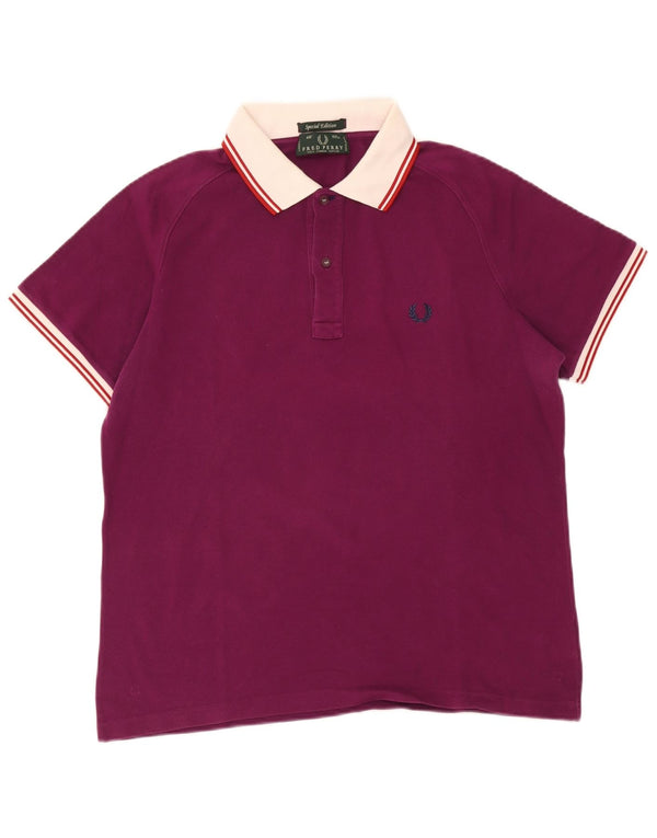 Fred Perry Polo de rugby édition spéciale pour homme, grand marron rayé