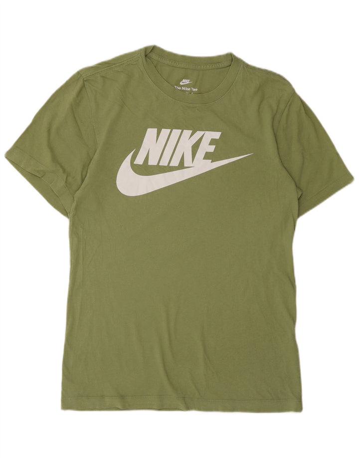 NIKE T-shirt graphique pour hommes XS Vert Coton