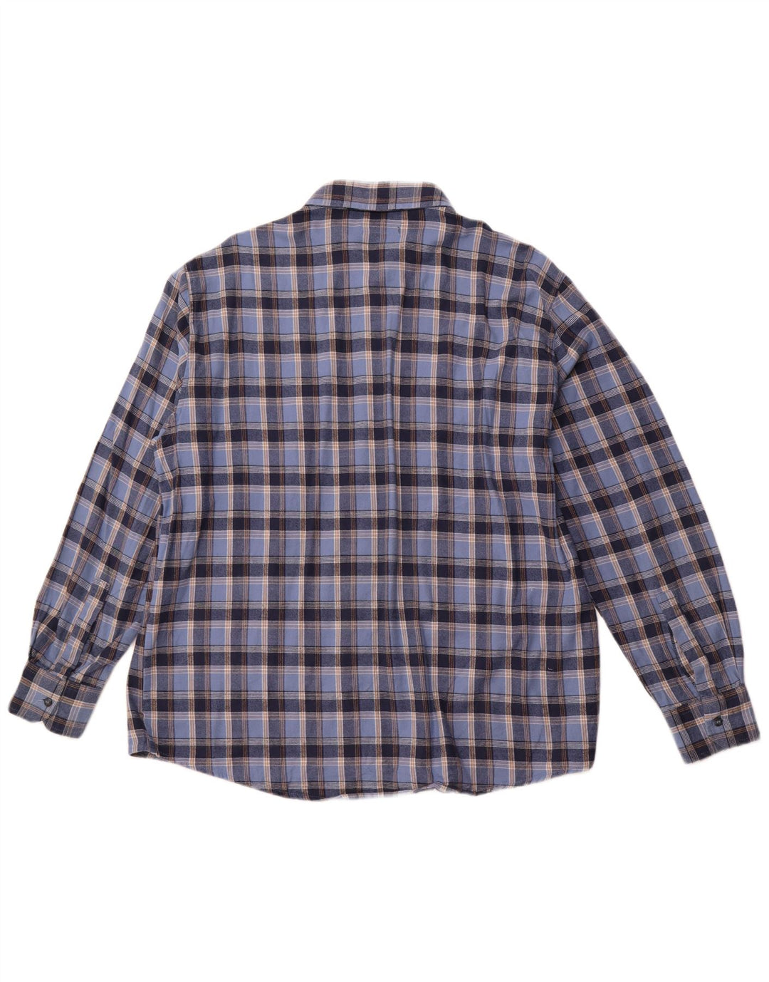 SEA BARRIER Chemise Flanelle Homme XL Bleu Carreaux Coton