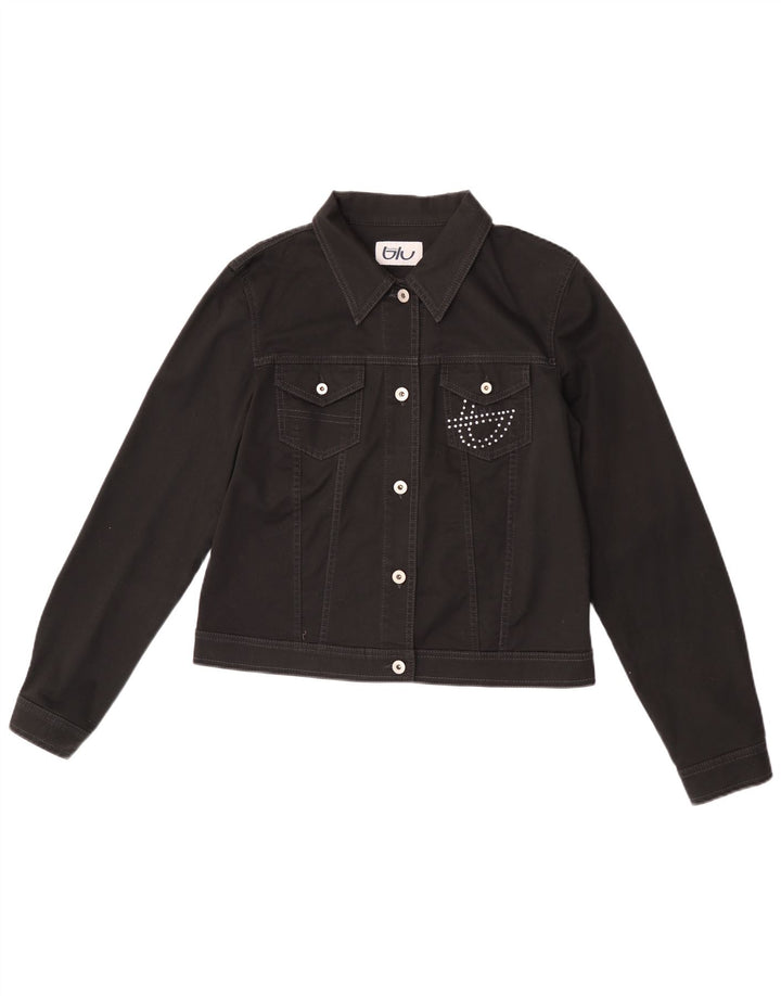Byblos Blouson Bomber Femme IT 50 XL Noir Coton