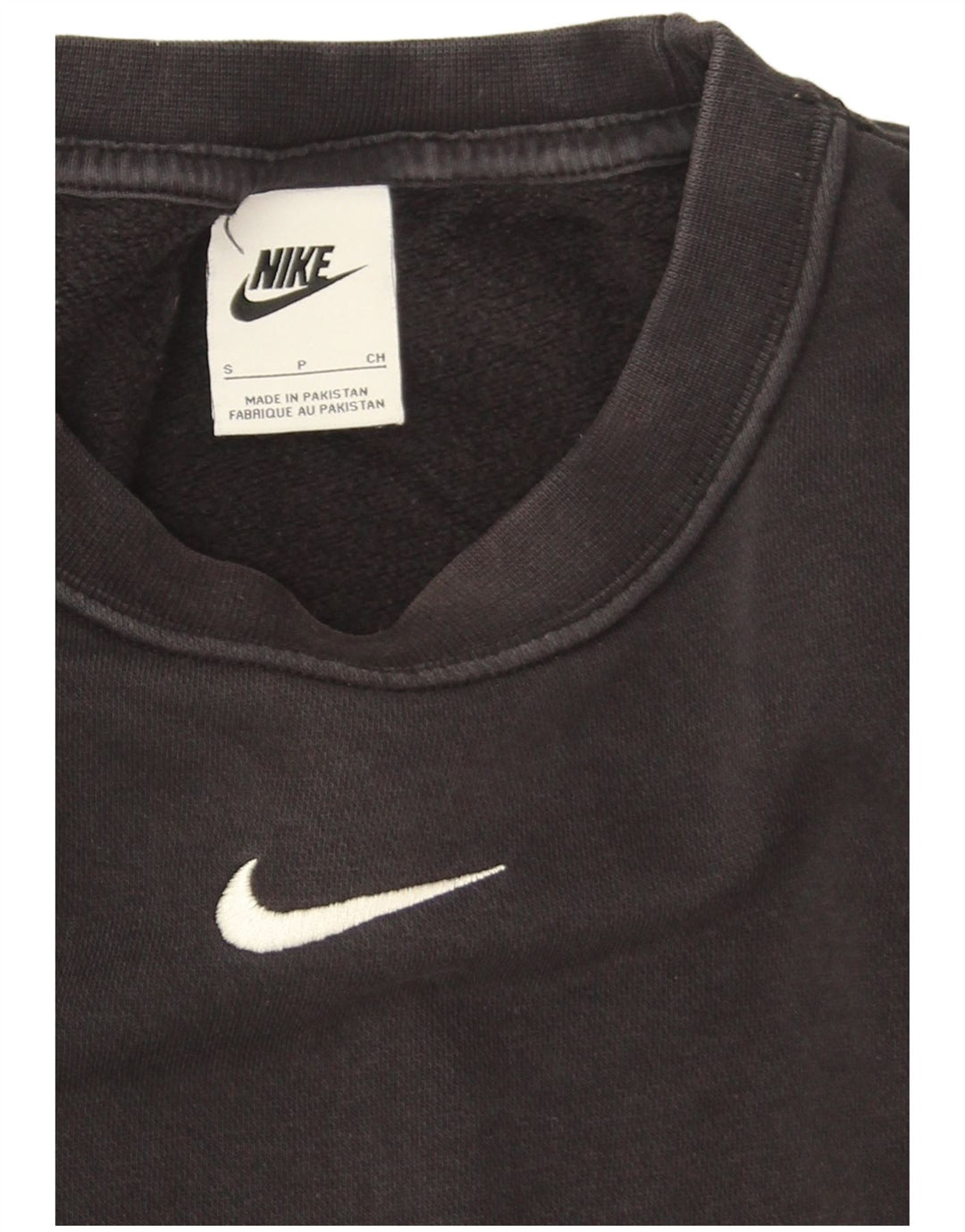 Nike Sweat-shirt coupe ample pour homme en coton noir Taille S