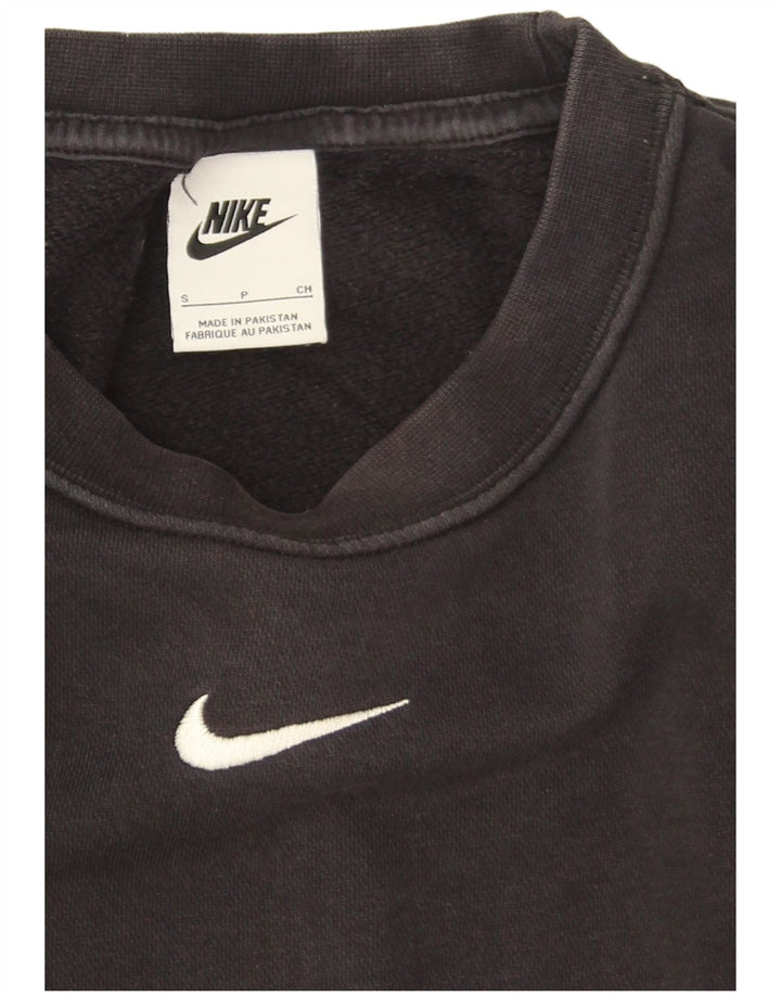 Nike Sweat-shirt coupe ample pour homme en coton noir Taille S