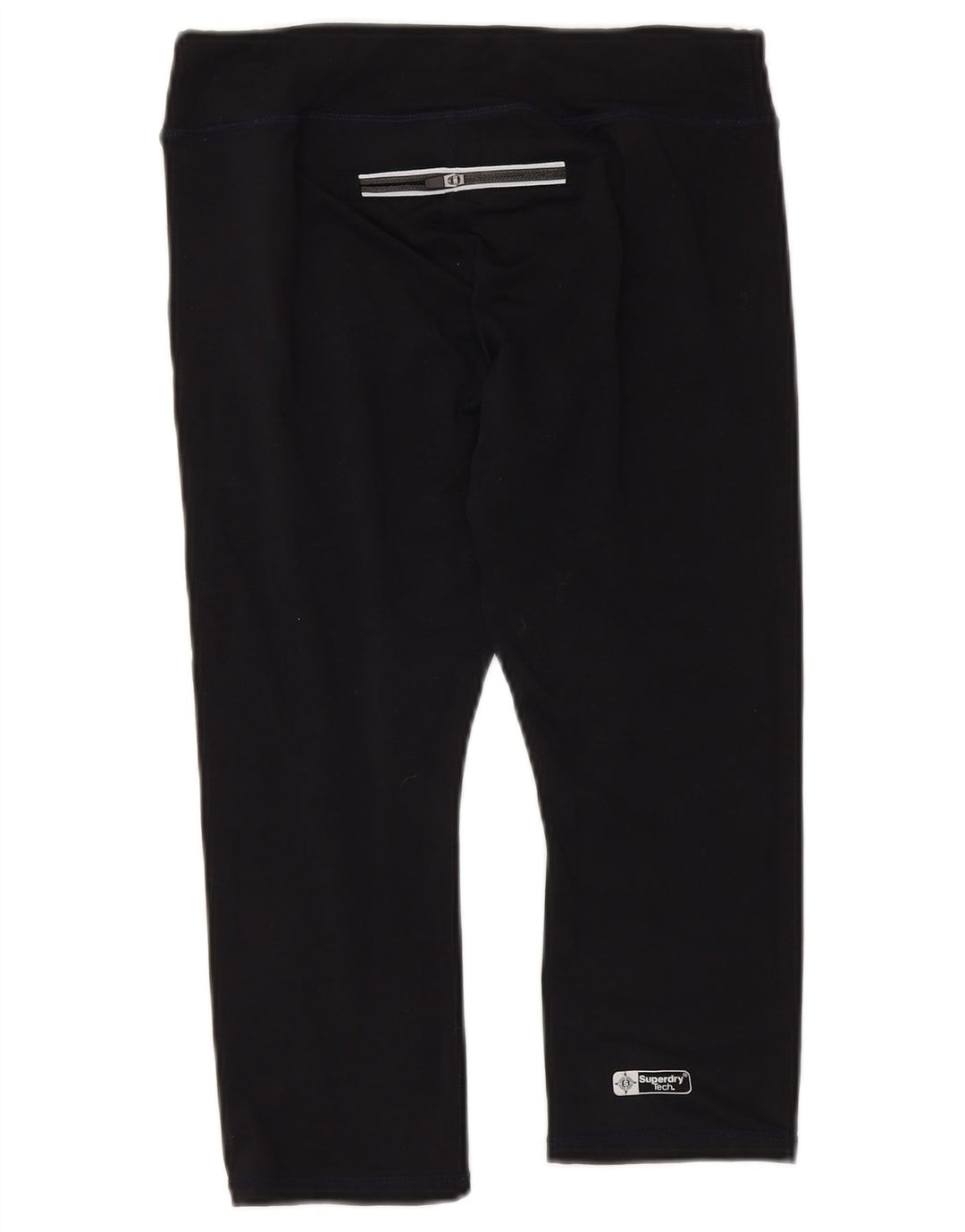 Superdry Legging Capri Graphique Femme UK 6 XS Noir Polyester