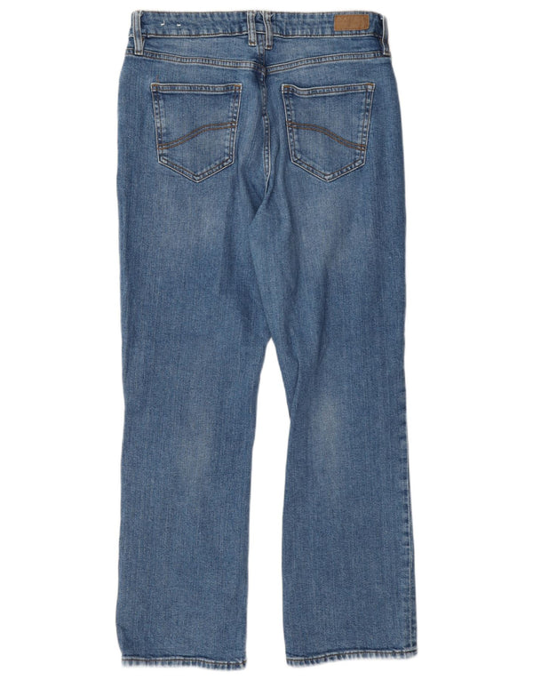 Fat Face Jean droit taille haute pour femme UK 12 Medium W30 L29 Bleu Coton