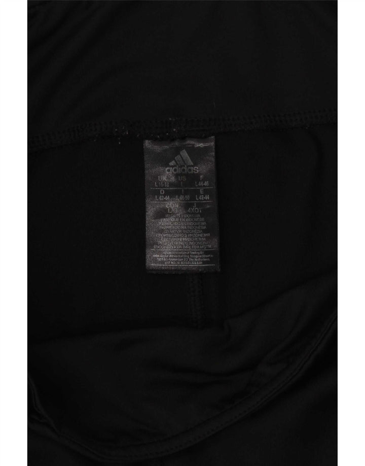 Adidas Climalite Capri Leggings UK 16/18 Large Noir Polyester