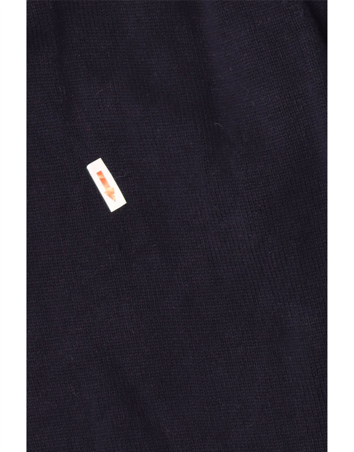 Marks & Spencer Pull à Col Boutonné Homme Bleu Marine Moyen