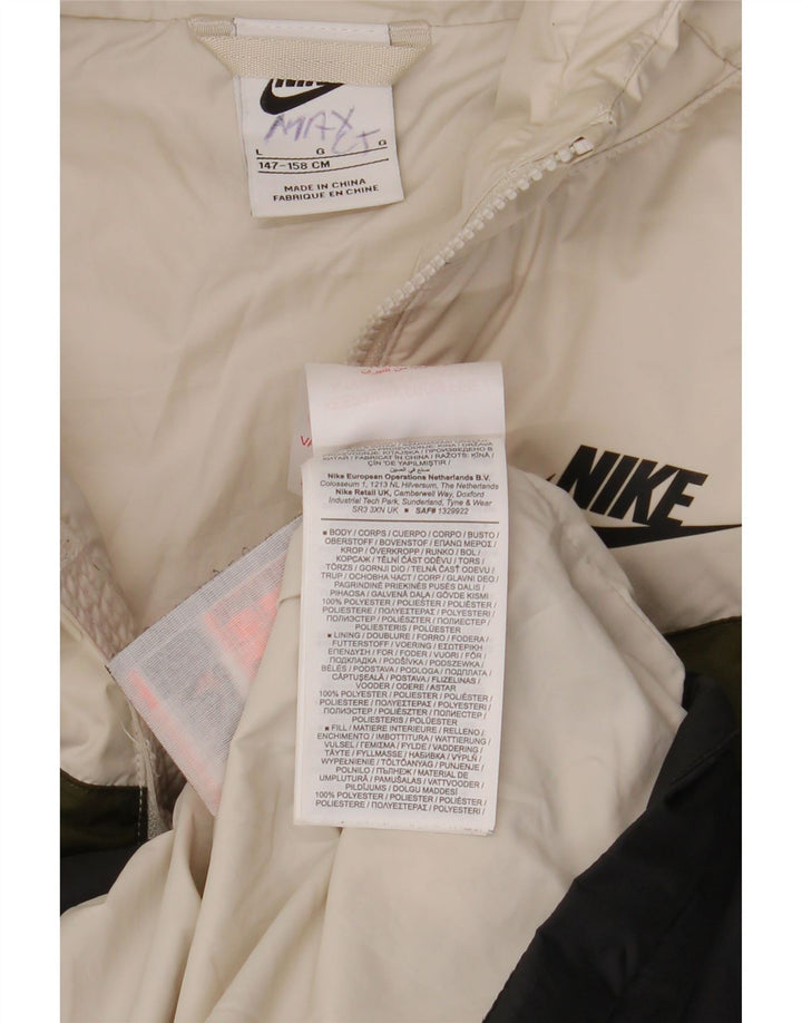 NIKE Veste matelassée à capuche pour garçon 12-13 ans Large Multicolore Colourblock