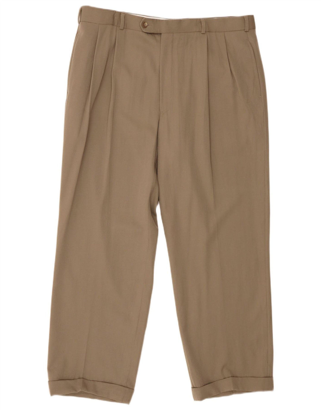 BROOKS BROTHERS Pantalon de costume pour homme W36 L29 laine beige