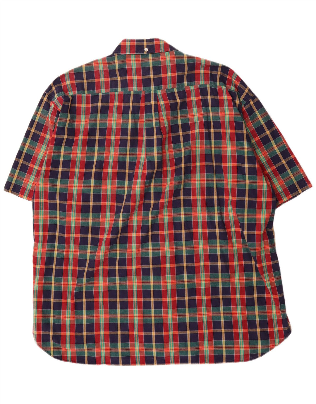 Belfe & Belfe Chemise à manches courtes pour homme Taille 45 XL Coton à carreaux multicolore