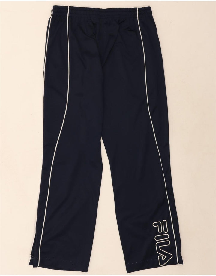 FILA Mens Graphic Tracksuit Trousers Medium  Navy Blue Polyester Vintage Fila and Second-Hand Fila from Messina Hembry 