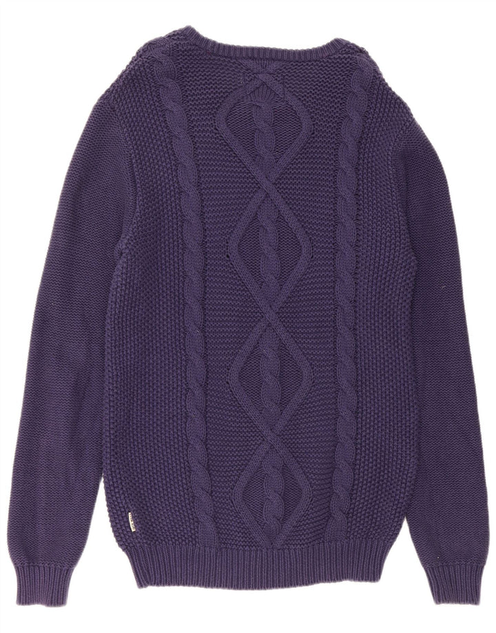 Jack Wills Pull col bateau pour homme en coton bleu marine moyen
