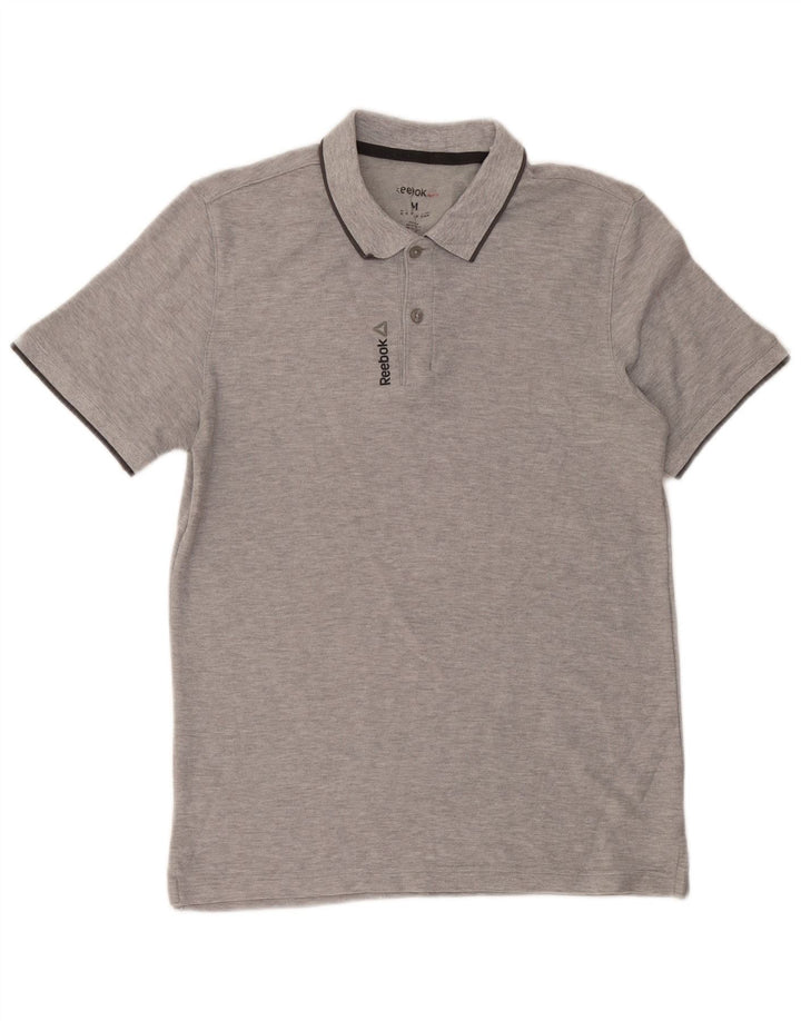 Reebok Polo Homme Gris Moyen Moucheté