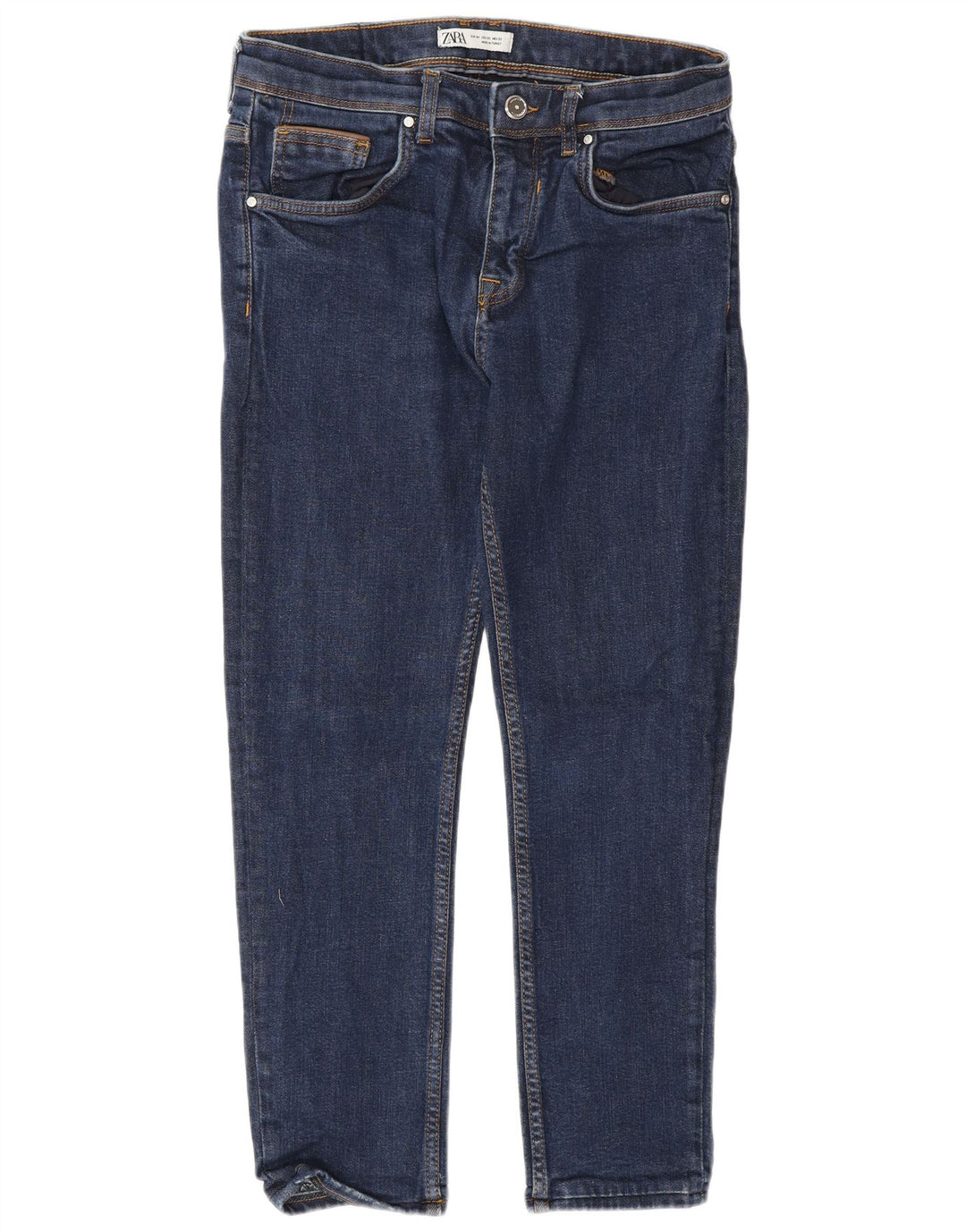 Zara Jean slim pour homme EU 42 Large W32 L26 Bleu