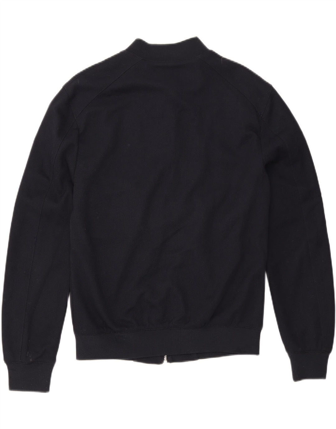ZARA Womens Bomber Jacket UK 14 Medium Navy Blue Polyester Vintage Zara and Second-Hand Zara from Messina Hembry 