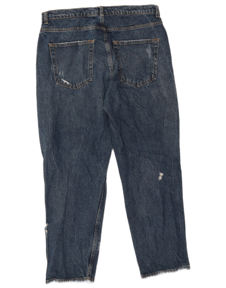 Zara Jean court vieilli pour homme EU 40 Medium W31 L26 Bleu