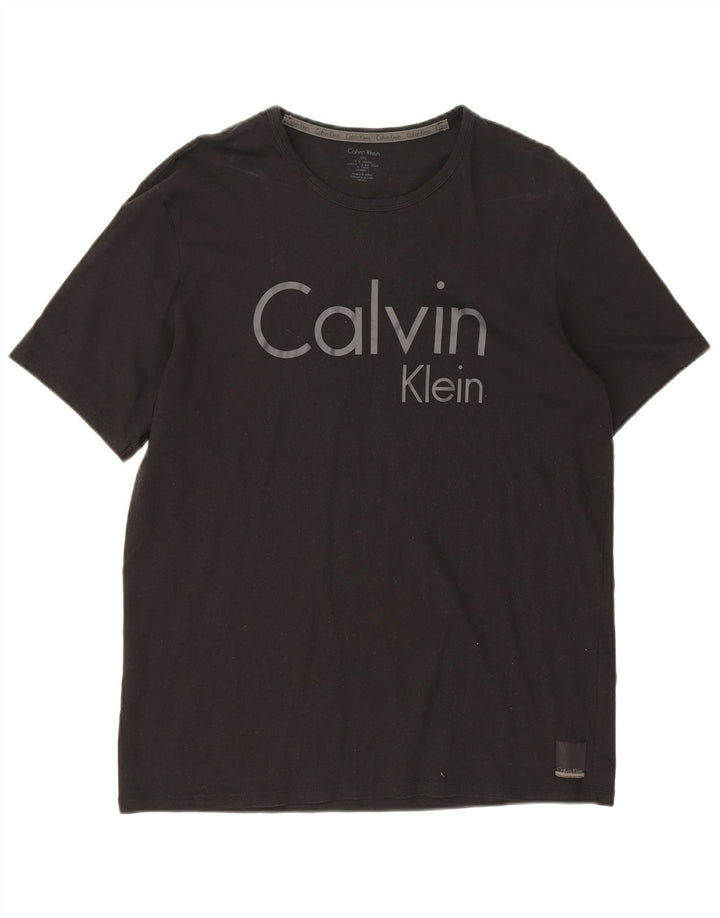 Calvin Klein T-shirt graphique pour hommes, grand, noir