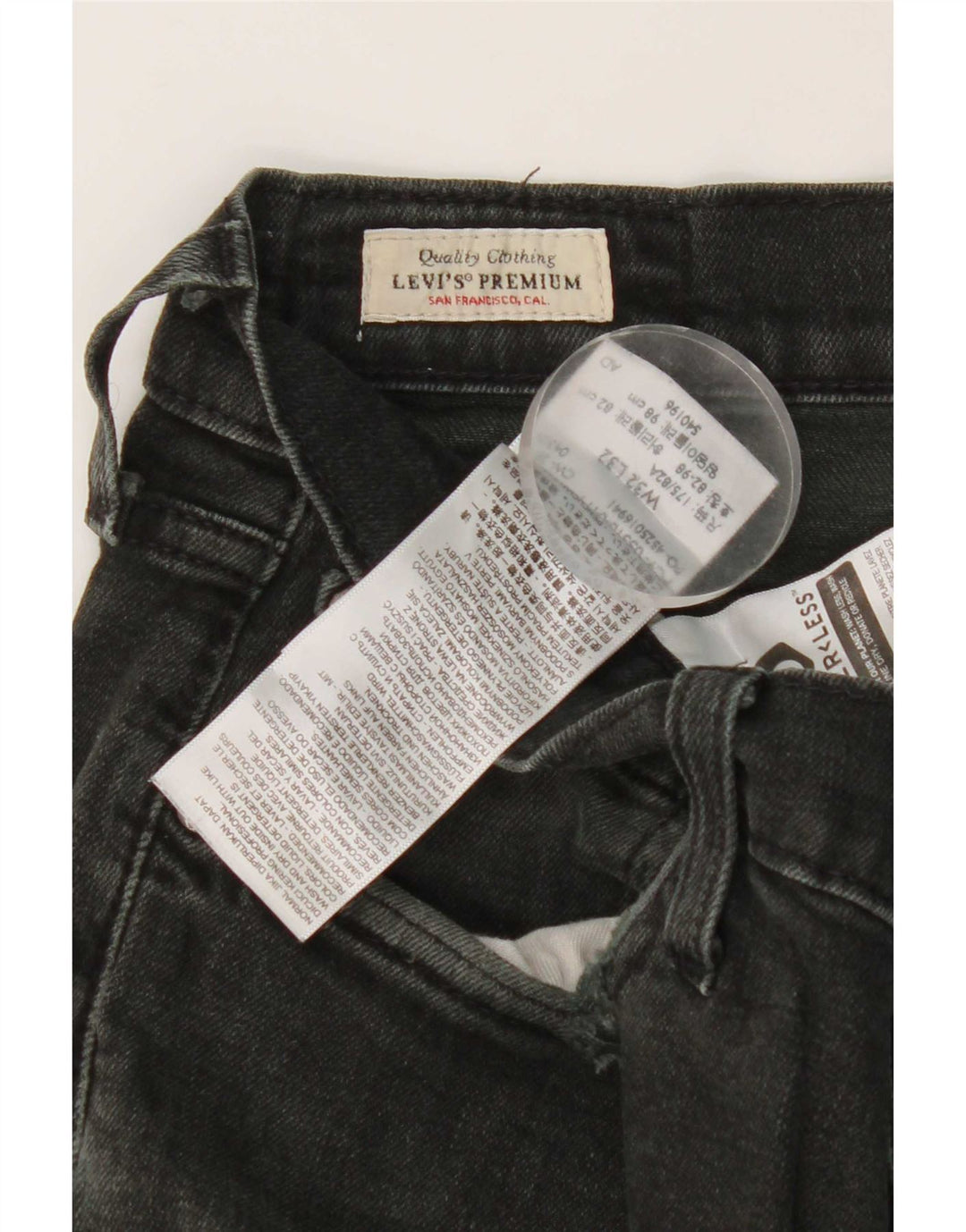 Levi's Jean Slim Homme W32 L32 Noir Coton