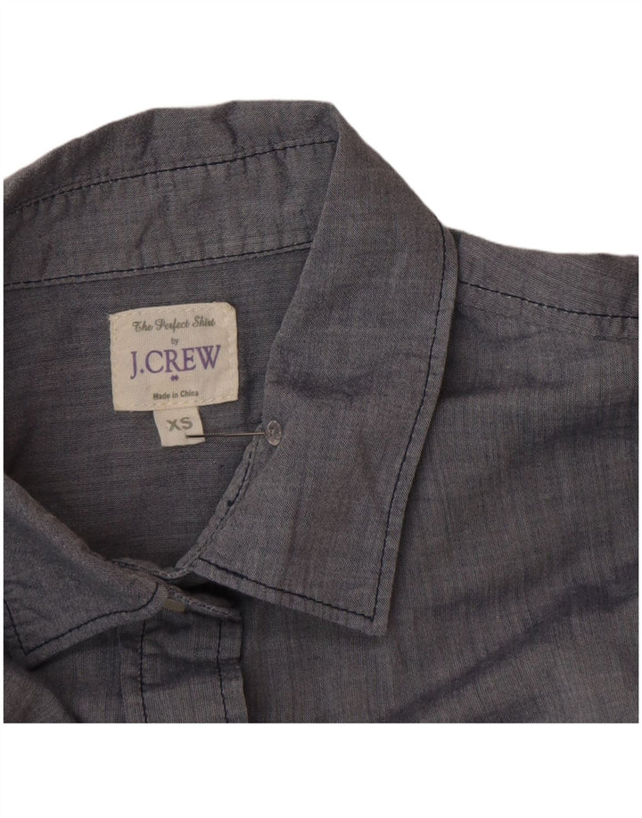 J. Crew Chemise surdimensionnée pour femme UK 6 XS Gris Coton
