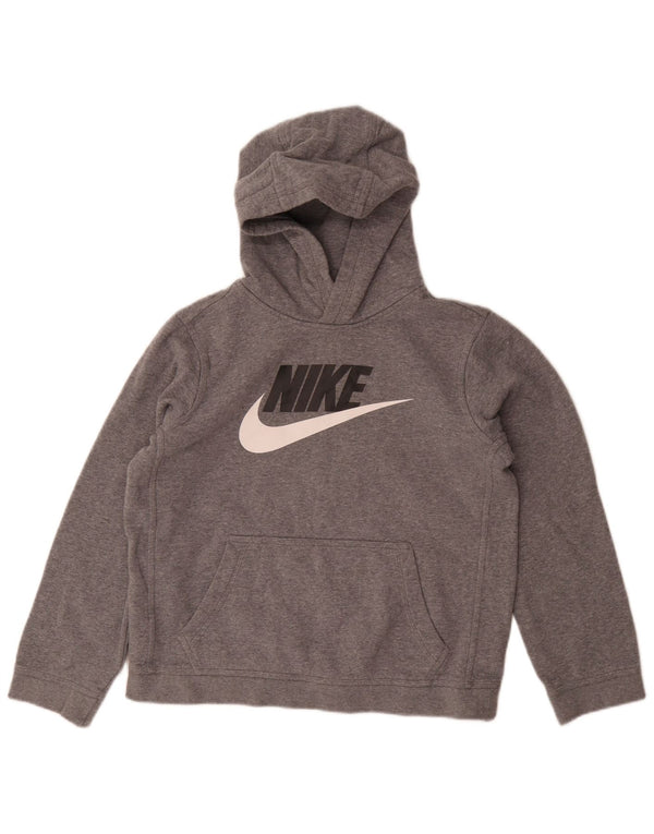 Nike Pull à capuche graphique coupe standard pour garçon 13-14 ans XL Gris Coton
