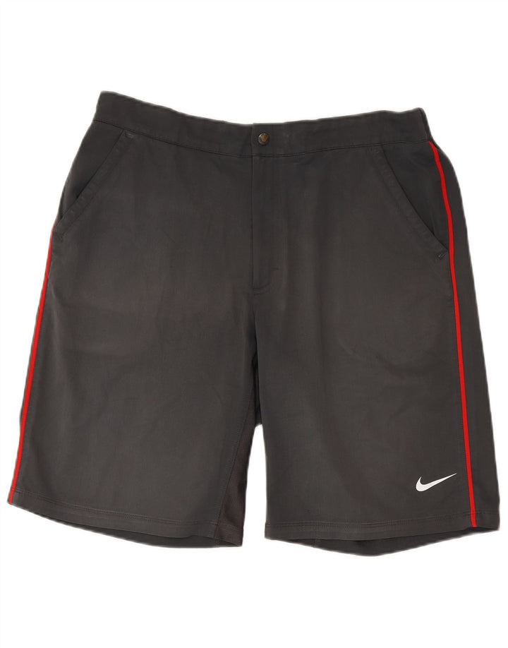 NIKE Short de sport Dri Fit pour hommes, grand, gris, polyester