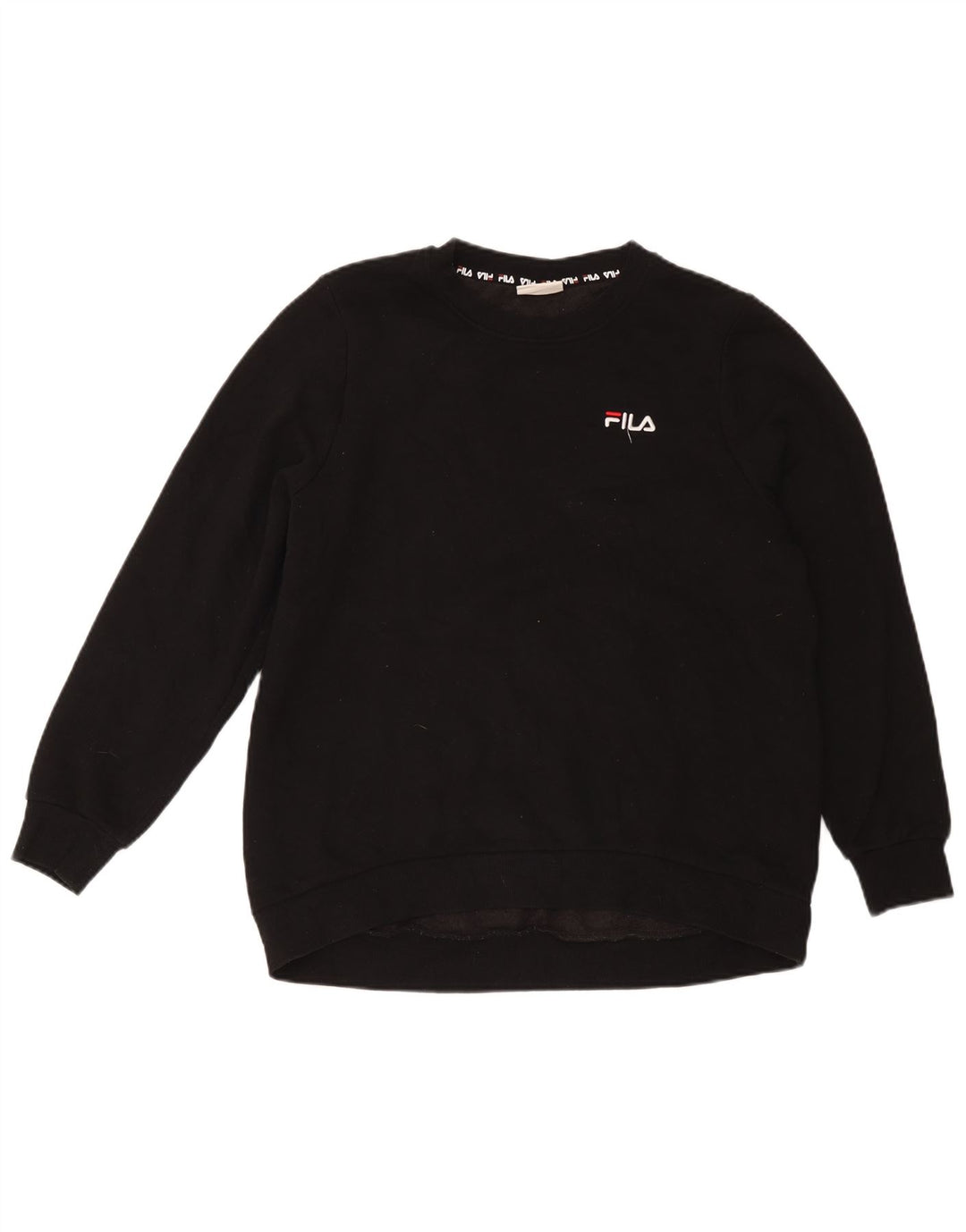 Fila Sweat-shirt pour femme UK 14 Large Noir Coton