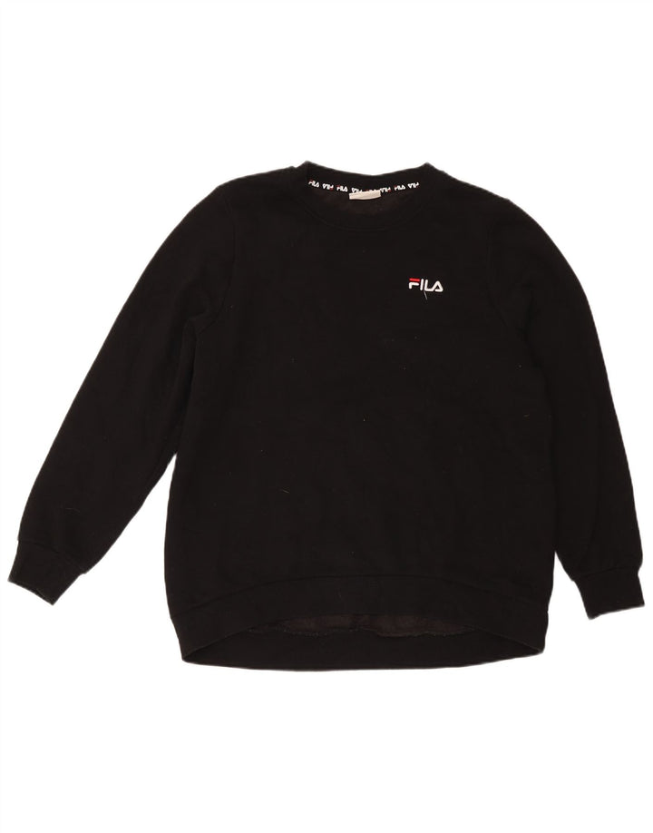 Fila Sweat-shirt pour femme UK 14 Large Noir Coton