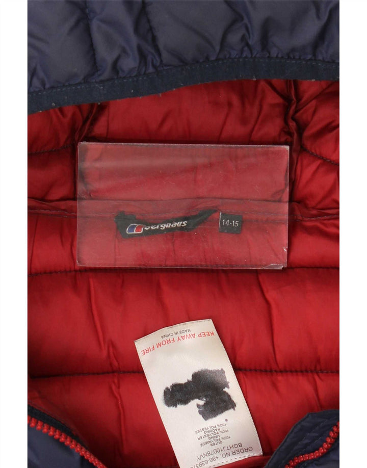 Berghaus Veste matelassée à capuche garçon 14-15 ans Bleu marine Polyester