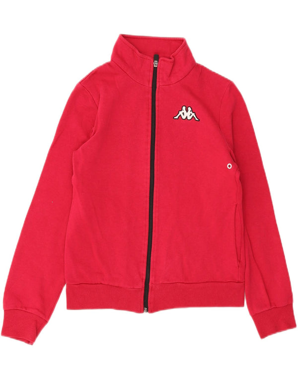 Kappa Veste de Survêtement Fille 11-12 Ans Petit Rouge Coton