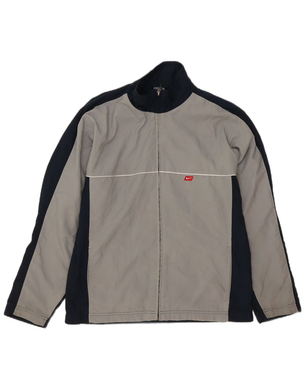 Nike Veste de survêtement pour homme Taille S Gris Colorblock Polyester