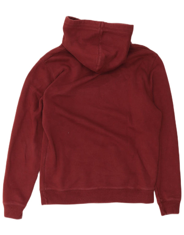 Jack Wills Pull à capuche graphique pour homme en coton bordeaux Taille L